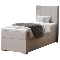 Boxspringová posteľ, jednolôžko, taupe, 80x200, pravá, BRED