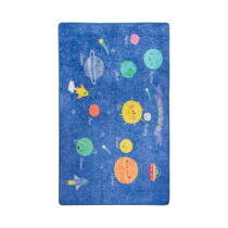 Detský modrý koberec Space, 140 x 190 cm