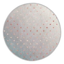 Prateľný okrúhly koberec v sivo-medenej farbe vhodný pre robotické vysávače ø 80 cm Comfort – Mila H...