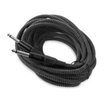 6,35mm-Jack kábel, 6m, mono, Textil čierno-biely FrontStage