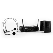 STWM712H, mikro VHF set bezdrôtových mikrofónov, 2 x headset/náhlavná súprava Skytec