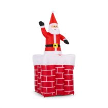 Merry-Surprise, 180 cm, nafukovací komín so Santa Clausom, LED OneConcept
