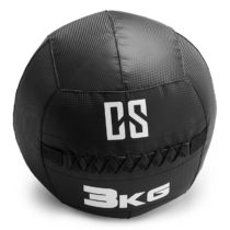 Bravor Wall Ball medicinbal PVC dvojité švy 3kg čierna farba Capital Sports