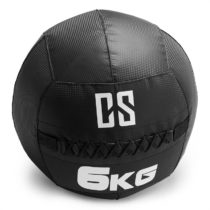 Bravor Wall Ball medicinbal PVC dvojité švy 6kg čierna farba Capital Sports