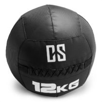 Bravor Wall Ball medicinbal PVC dvojité švy 12kg čierna farba Capital Sports