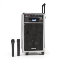 ST-100 MK2, prenosný PA audio systém, bluetooth, CD, USB, SD, MP3, akumulátor, UKV Vonyx