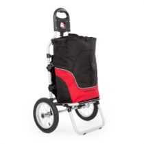 Carry Red, cyklovozík, vozík za bicykel, ručný vozík, max. nosnosť 20 kg, čierno-červený DURAMAXX
