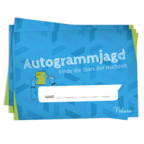 Lov na autogramy 10 otázok o vlastnostiach 50 ks. v nemeckom jazyku Spielehelden