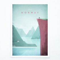 Plagát Travelposter Norway, 30 x 40 cm