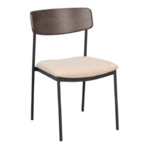 Krémovo-tmavohnedé jedálenské stoličky v súprave 2 ks Maymont – Rowico