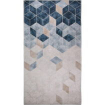 Tmavomodro-krémový prateľný koberec 180x120 cm - Vitaus