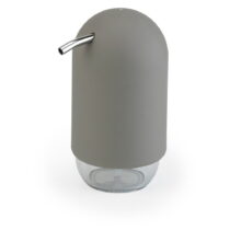 Sivý plastový dávkovač mydla 230 ml Touch – Umbra
