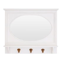 Nástenné zrkadlo s poličkou a vešiakom 53x43 cm Whitley – Premier Housewares