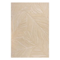 Béžový vlnený koberec Flair Rugs Lino Leaf, 120 x 170 cm