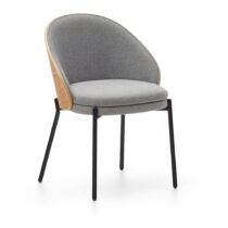 Jedálenská stolička v sivo-prírodnej farbe v súprave 2 ks Eamy – Kave Home