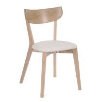 Jedálenská stolička z dubového dreva s bielym sedákom Arch - Bonami Essentials