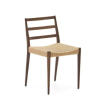 Jedálenská stolička z dubového dreva v hnedo-prírodnej farbe v súprave 2 ks Analy – Kave Home