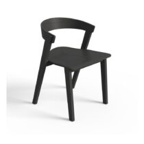 Čierne jedálenské stoličky z bukového dreva v súprave 2 ks Sand – TemaHome