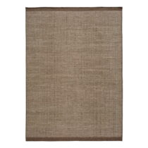 Hnedý vlnený koberec Universal Kiran Liso, 60 x 110 cm