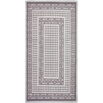 Sivo-béžový bavlnený koberec Vitaus Olivia, 100 x 150 cm