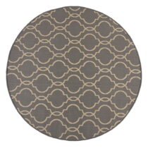 Sivo-béžový okrúhly vonkajší koberec ø 160 cm Milan - Flair Rugs