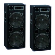 DX 2222, pár DJ PA reproduktorov, 2000 W, 2 poschodia Omnitronic