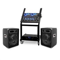DJ PA sada Neptun Palace 1 x 4-kanálový mix + 1 x kontrolér 2 x reproduktor + 1 x zosilňovač + 1 x r...