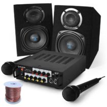 Karaoke set Pony´s Ranch 2 x reproduktor + 1 x zosilňovač + 2 x mikrofón Electronic-Star