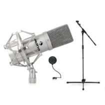 Mikrofónový set 1 x mikrofón + 1 x stojan + 1 x pop filter Auna