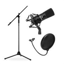 Mikrofónový set + stojan+ mikrofón + pop filter Electronic-Star