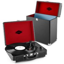 Peggy Sue Record Collector Set black | retro gramofón | kufrík na gramofónové platne Auna