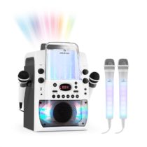 Kara Liquida BT sivá farba + Dazzl mikrofónová sada, karaoke zariadenie, mikrofón, LED osvetlenie Au...
