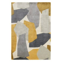 Ručne tkaný koberec z recyklovaných vlákien v okrovo žltej a sivej farbe 200x290 cm Rómy – Asiatic C...