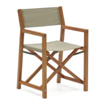 Zelené/v prírodnej farbe drevené záhradné stoličky v súprave 2 ks Thianna – Kave Home