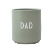 Zelený porcelánový hrnček 300 ml Dad – Design Letters