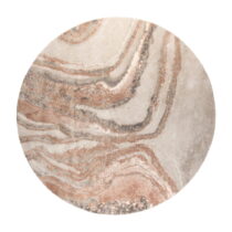 Ružovo-krémový okrúhly koberec ø 200 cm Solar – Zuiver