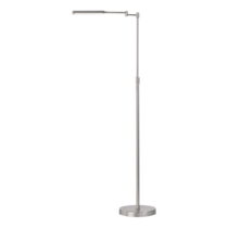 LED stojacia lampa v striebornej farbe s kovovým tienidlom (výška  130 cm) Nami – Fischer & Hons...