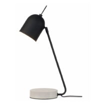 Čierno-sivá stolová lampa s kovovým tienidlom (výška 57 cm) Madrid – it&#39;s about RoMi