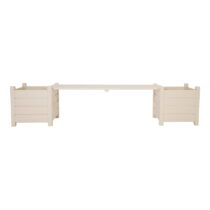Biela drevená záhradná lavica – Esschert Design