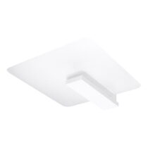 Biele stropné svietidlo so skleneným tienidlom 40x47.5 cm Parola – Nice Lamps