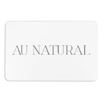 Biela kúpeľňová predložka 39x60 cm Au Natural – Artsy Doormats