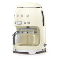 Krémovo-biely kávovar na filtrovanú kávu SMEG