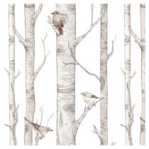 Papierová detská tapeta 50 cm x 280 cm Scandinavian Forest – Dekornik