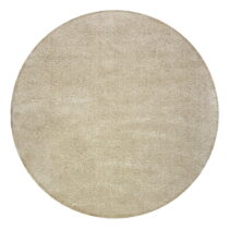 Béžový umývateľný okrúhly koberec z recyklovaných vlákien 180x180 cm Fluffy – Flair Rugs
