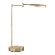 LED stolová lampa v zlatej farbe s kovovým tienidlom (výška  49 cm) Nami – Fischer & Honsel
