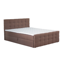 Boxspringová posteľ, 140x200, hnedá, BEST