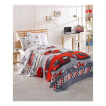 Detská bavlnená prikrývka cez posteľ Eponj Home Cars, 160 x 235 cm