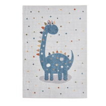 Modrý/svetlosivý detský koberec 120x170 cm Vida Kids Dinosaur – Think Rugs