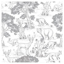 Papierová detská tapeta 100 cm x 280 cm Animals – Dekornik