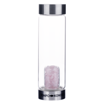 TEMPO-KONDELA CRYSTAL, sklenená fľaša s ruženínom, 500 ml